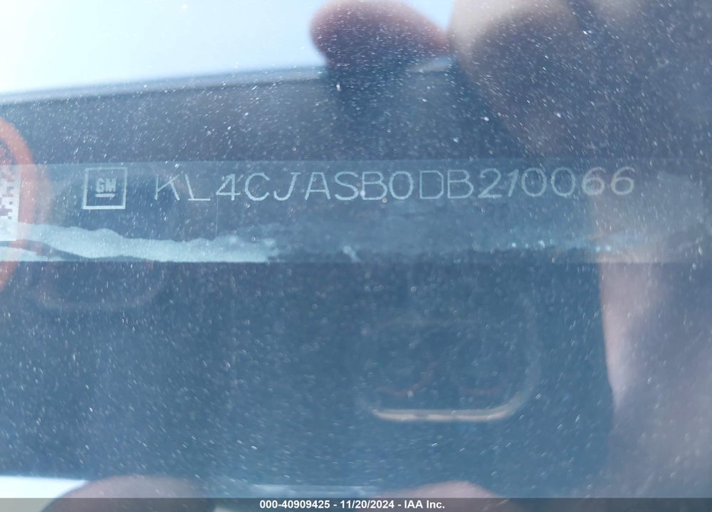 2013 BUICK ENCORE VIN: KL4CJASB0DB210066
