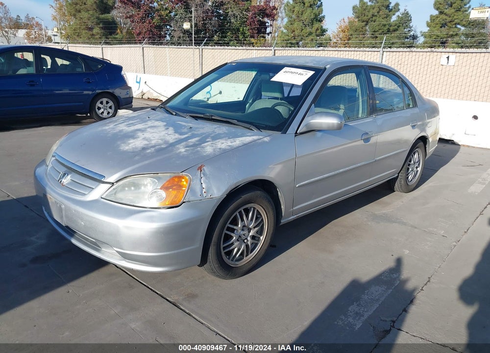 2002 HONDA CIVIC LX VIN: JHMES165X2S002370