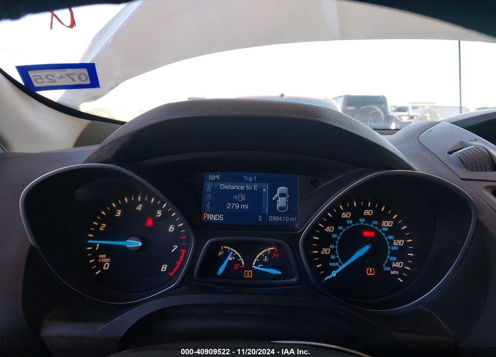 2014 FORD ESCAPE S VIN: 1FMCU0F79EUD08592