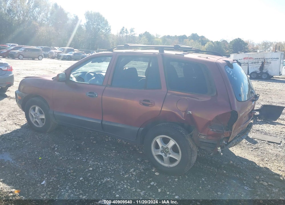 2004 HYUNDAI SANTA FE GLS VIN: KM8SC13D54U586581