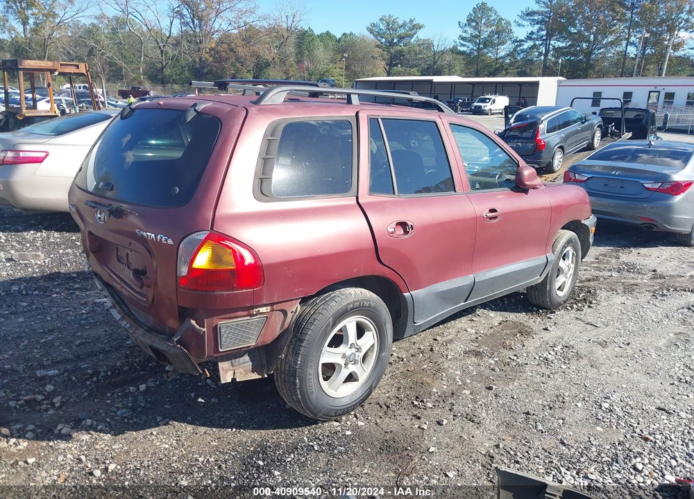 2004 HYUNDAI SANTA FE GLS VIN: KM8SC13D54U586581