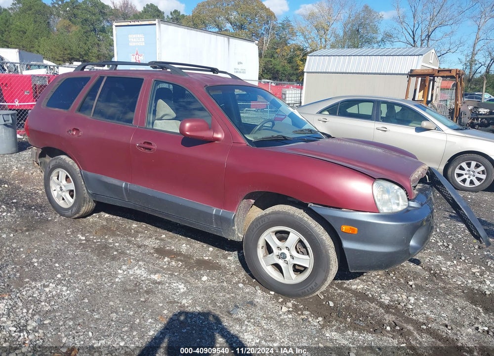 2004 HYUNDAI SANTA FE GLS VIN: KM8SC13D54U586581