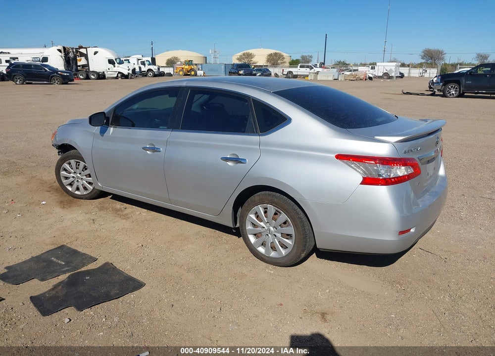 2015 NISSAN SENTRA S VIN: 3N1AB7AP8FY249926