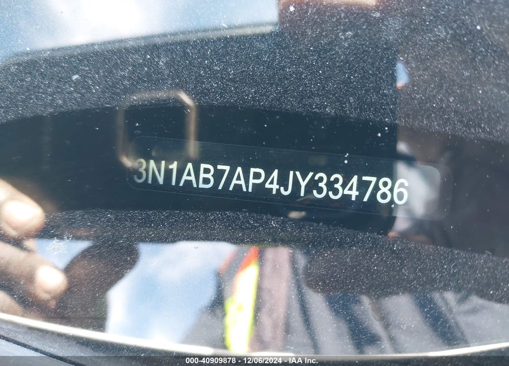 2018 NISSAN SENTRA S VIN: 3N1AB7AP4JY334786