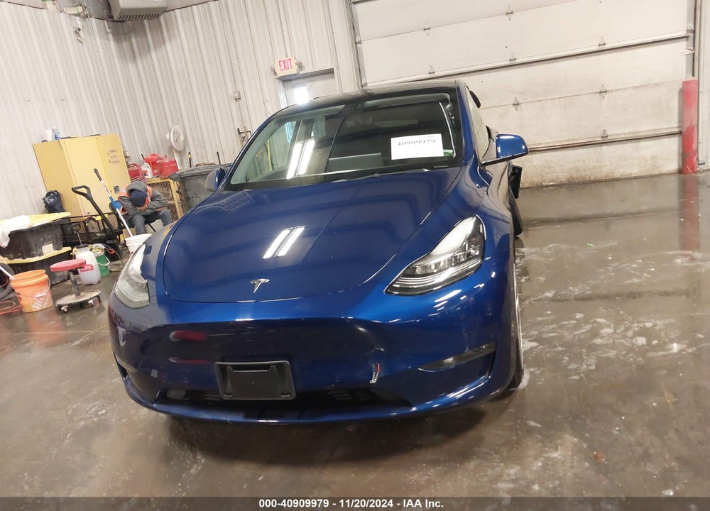 2021 TESLA MODEL Y LONG RANGE DUAL MOTOR ALL-WHEEL DRIVE VIN: 5YJYGDEE0MF105106