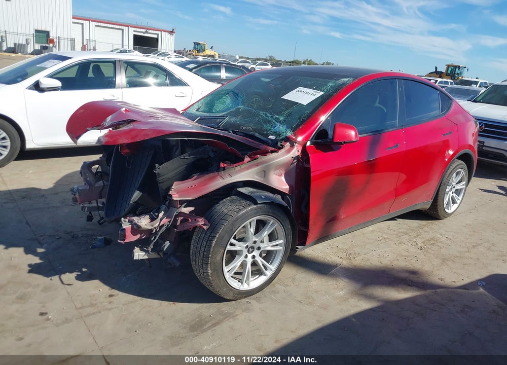 2020 TESLA MODEL Y LONG RANGE DUAL MOTOR ALL-WHEEL DRIVE VIN: 5YJYGDEE1LF049708