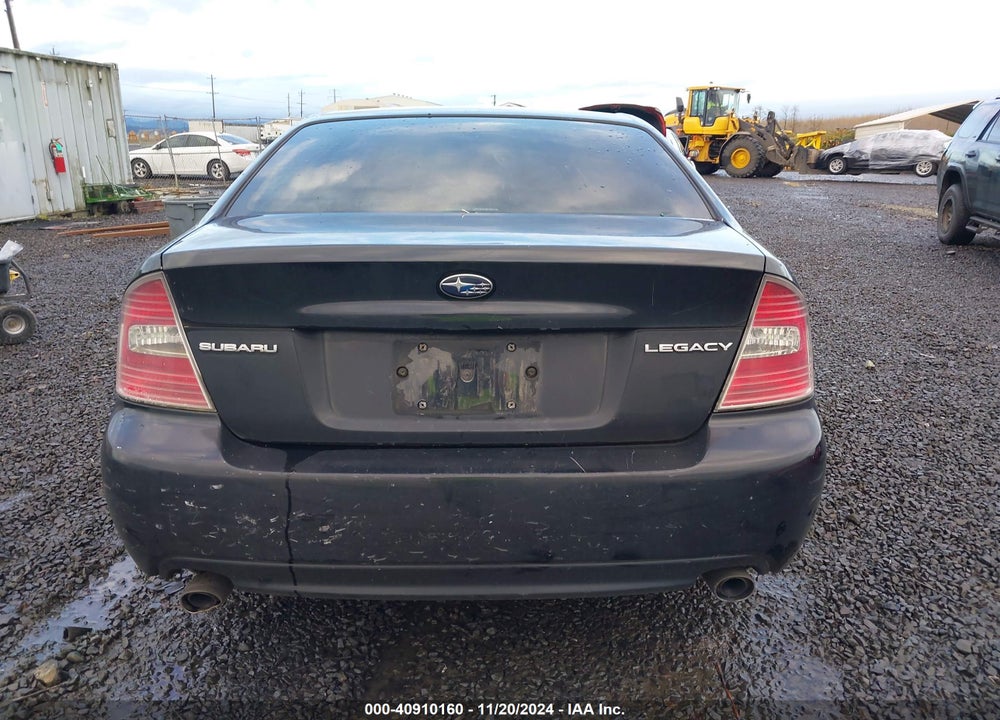 2006 SUBARU LEGACY 2.5I/2.5I LIMITED VIN: 4S3BL626667205603