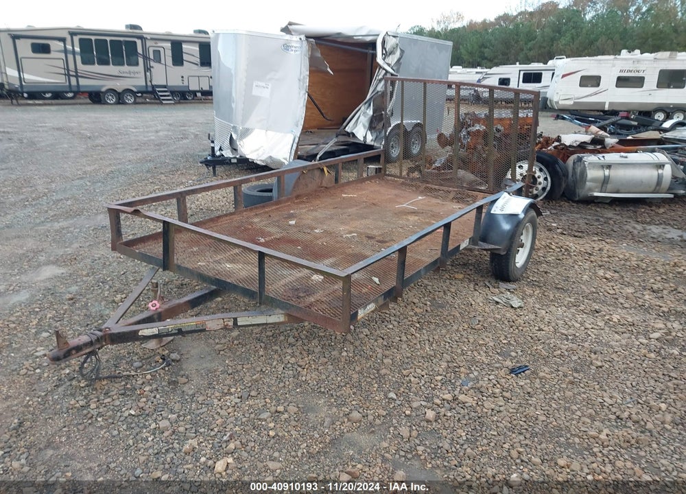 1992 UTILITY SINGLE AXLE TRAILER VIN: T300718