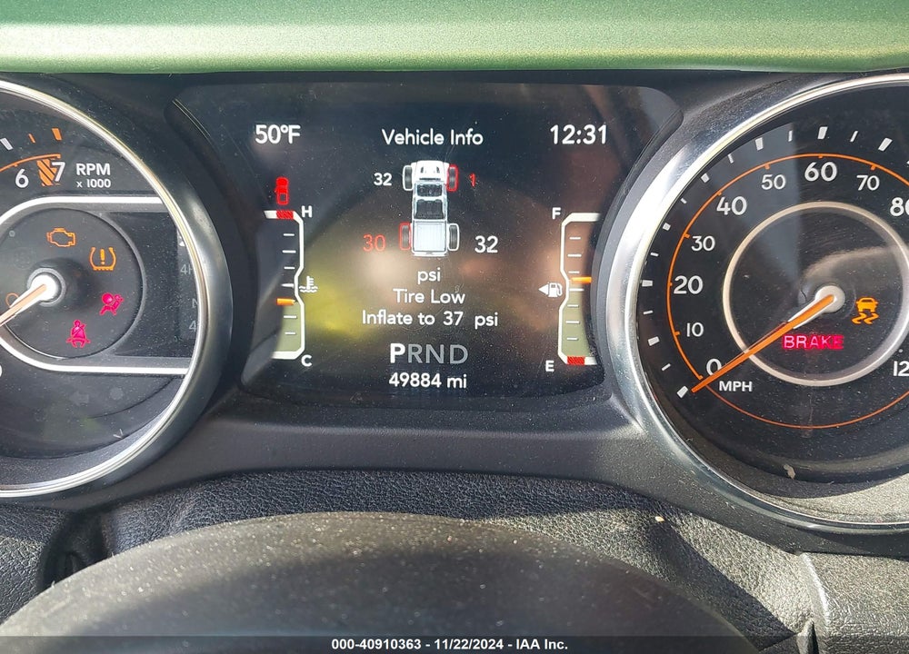2021 JEEP GLADIATOR WILLYS 4X4 VIN: 1C6HJTAG1ML514108
