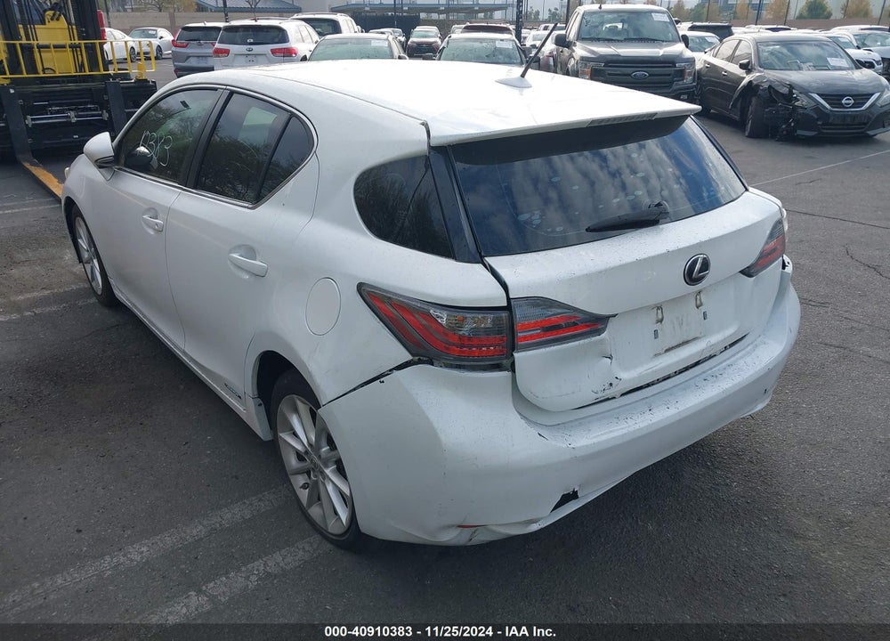 2013 LEXUS CT 200H VIN: JTHKD5BH2D2161696