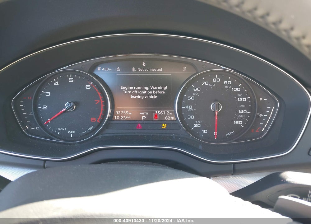 2020 AUDI Q5 PREMIUM 45 TFSI QUATTRO S TRONIC VIN: WA1ANAFY8L2114856