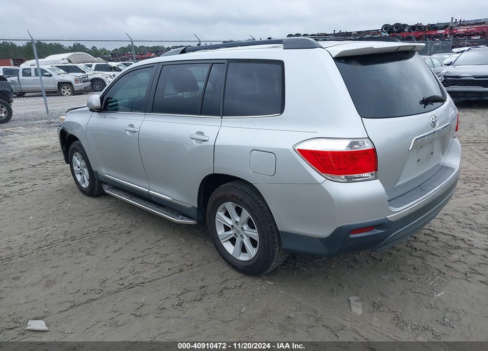 2013 TOYOTA HIGHLANDER BASE PLUS V6 VIN: 5TDZK3EH3DS116703