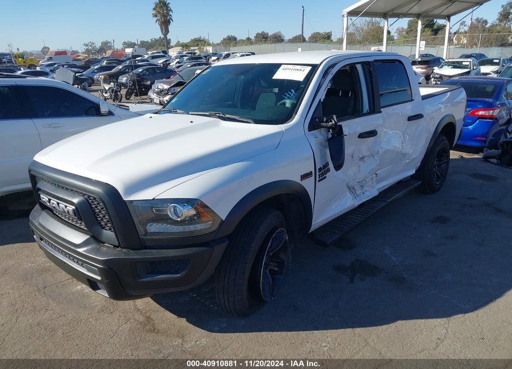 2021 RAM 1500 CLASSIC WARLOCK 4X4 5'7 BOX VIN: 1C6RR7LT2MS528183
