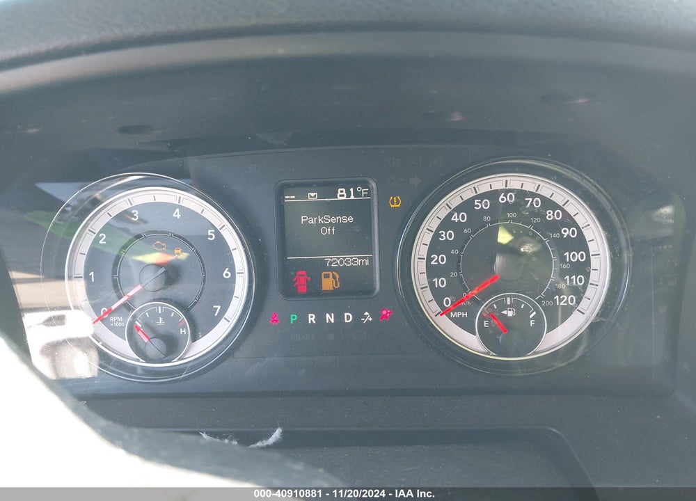 2021 RAM 1500 CLASSIC WARLOCK 4X4 5'7 BOX VIN: 1C6RR7LT2MS528183