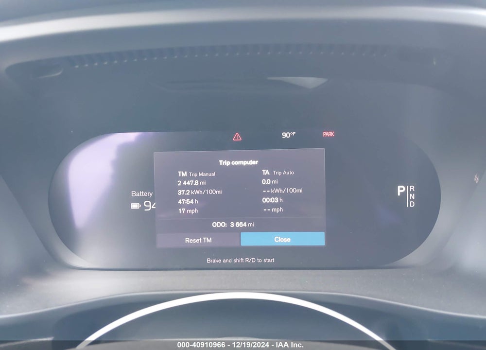 2023 VOLVO XC40 RECHARGE PURE ELECTRIC TWIN PLUS VIN: YV4ED3UW1P2078003