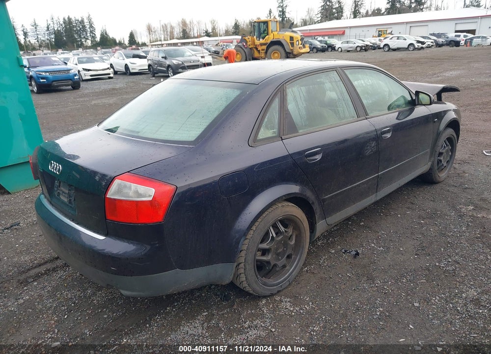 2002 AUDI A4 1.8T VIN: WAULC68E12A214934