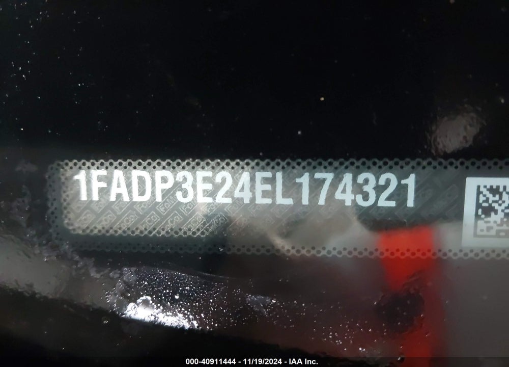 2014 FORD FOCUS S VIN: 1FADP3E24EL174321