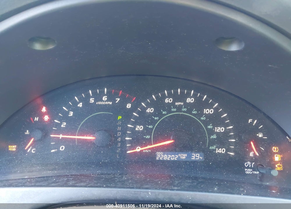 2009 TOYOTA CAMRY LE VIN: 4T1BE46K39U875083