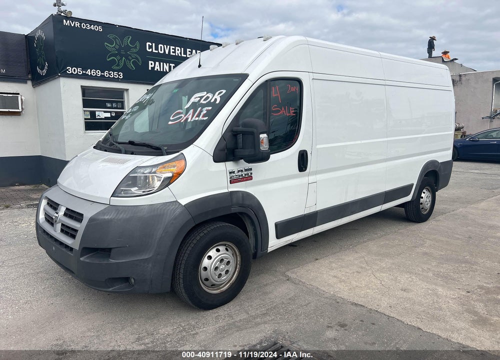 2014 RAM PROMASTER 2500 2500 HIGH VIN: 3C6TRVDG3EE118623