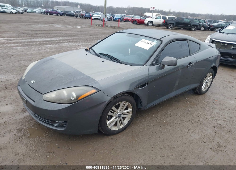2007 HYUNDAI TIBURON GS VIN: KMHHM66D47U243782