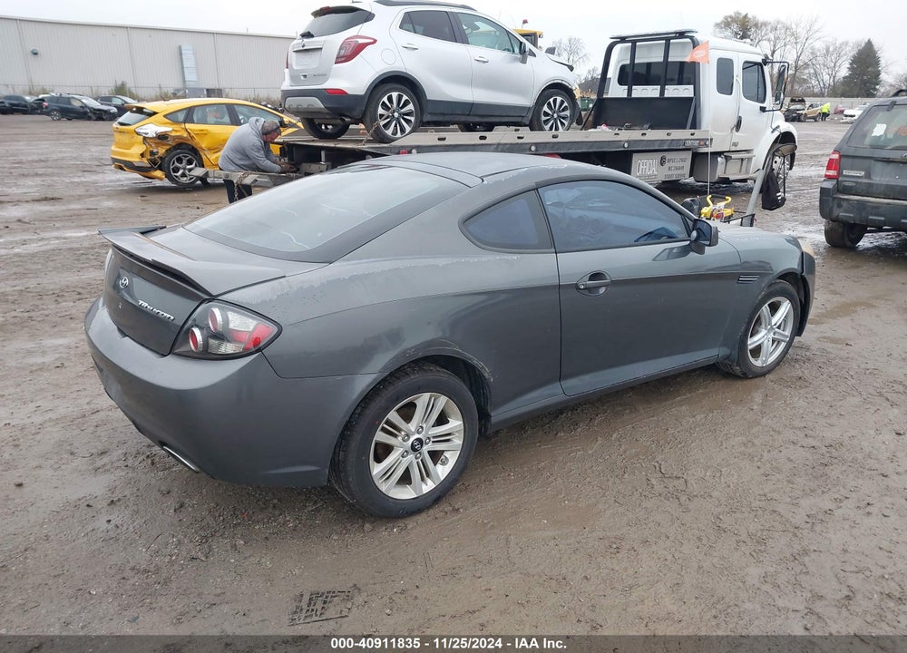 2007 HYUNDAI TIBURON GS VIN: KMHHM66D47U243782