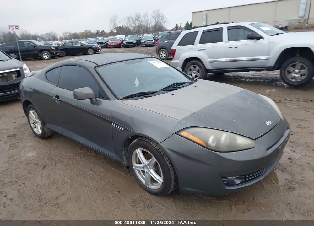 2007 HYUNDAI TIBURON GS VIN: KMHHM66D47U243782