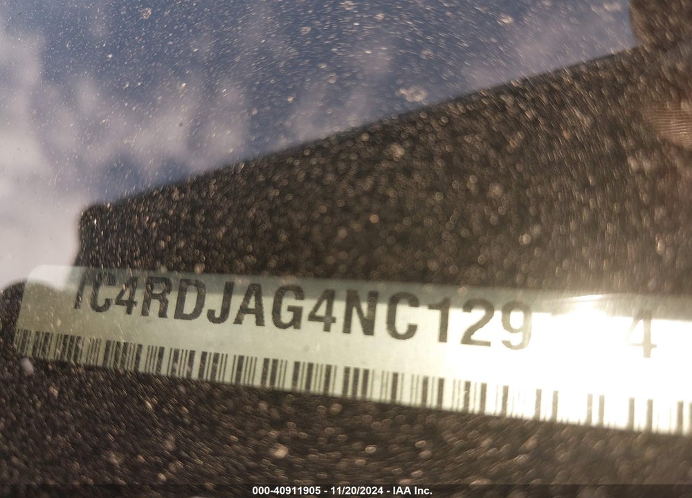 2022 DODGE DURANGO SXT AWD VIN: 1C4RDJAG4NC129474