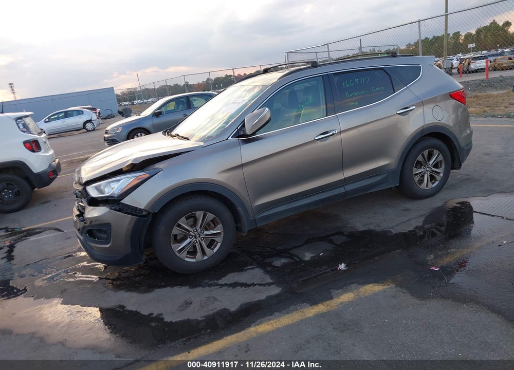 2014 HYUNDAI SANTA FE SPORT 2.4L VIN: 5XYZU3LB2EG182585