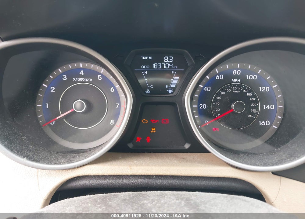 2013 HYUNDAI ELANTRA GLS VIN: KMHDH4AE8DU702623