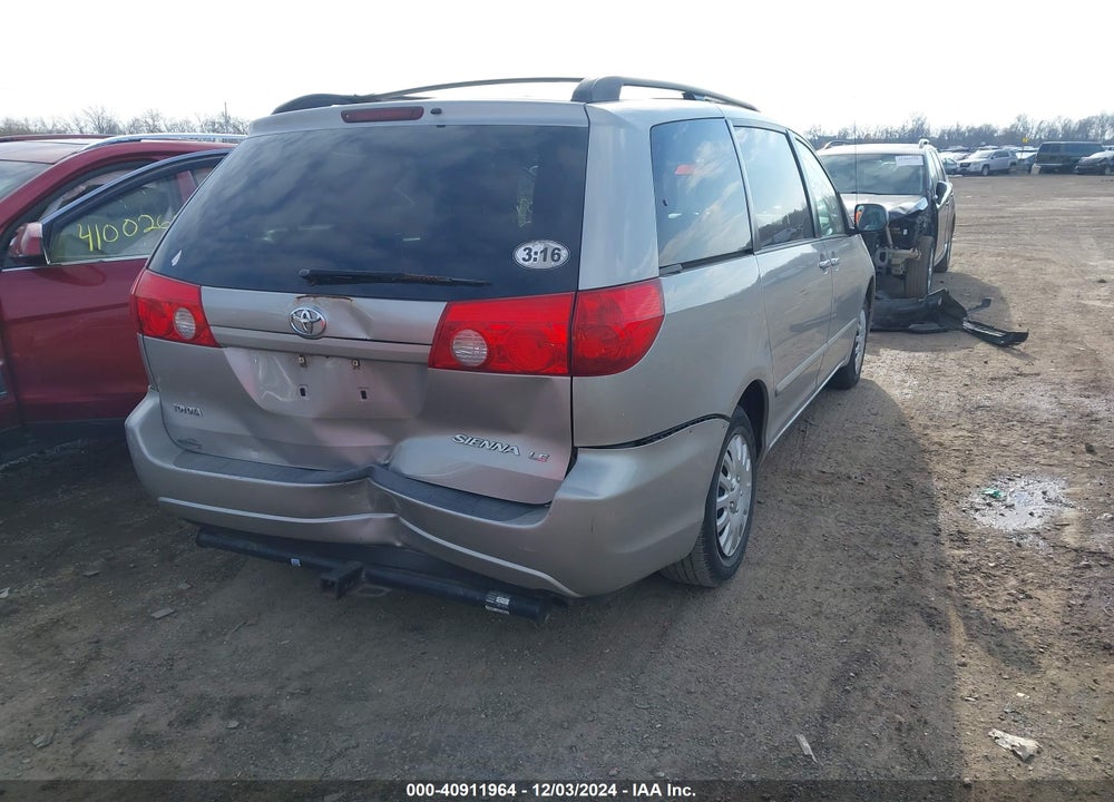 2008 TOYOTA SIENNA LE VIN: 5TDZK23CX8S217342