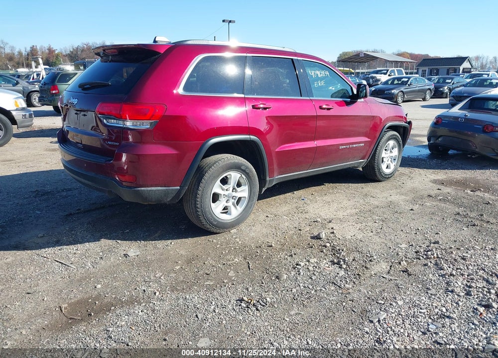2016 JEEP GRAND CHEROKEE LAREDO VIN: 1C4RJFAG6GC495381