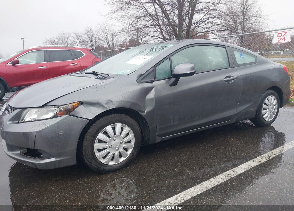 2012 HONDA CIVIC LX VIN: 2HGFG3B52CH539236
