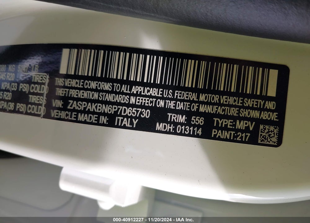 2023 ALFA ROMEO STELVIO TI AWD VIN: ZASPAKBN6P7D65730