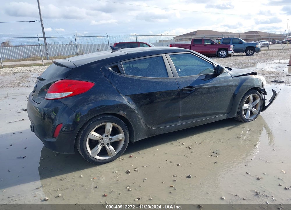 2013 HYUNDAI VELOSTER BASE W/BLACK VIN: KMHTC6AD1DU149455