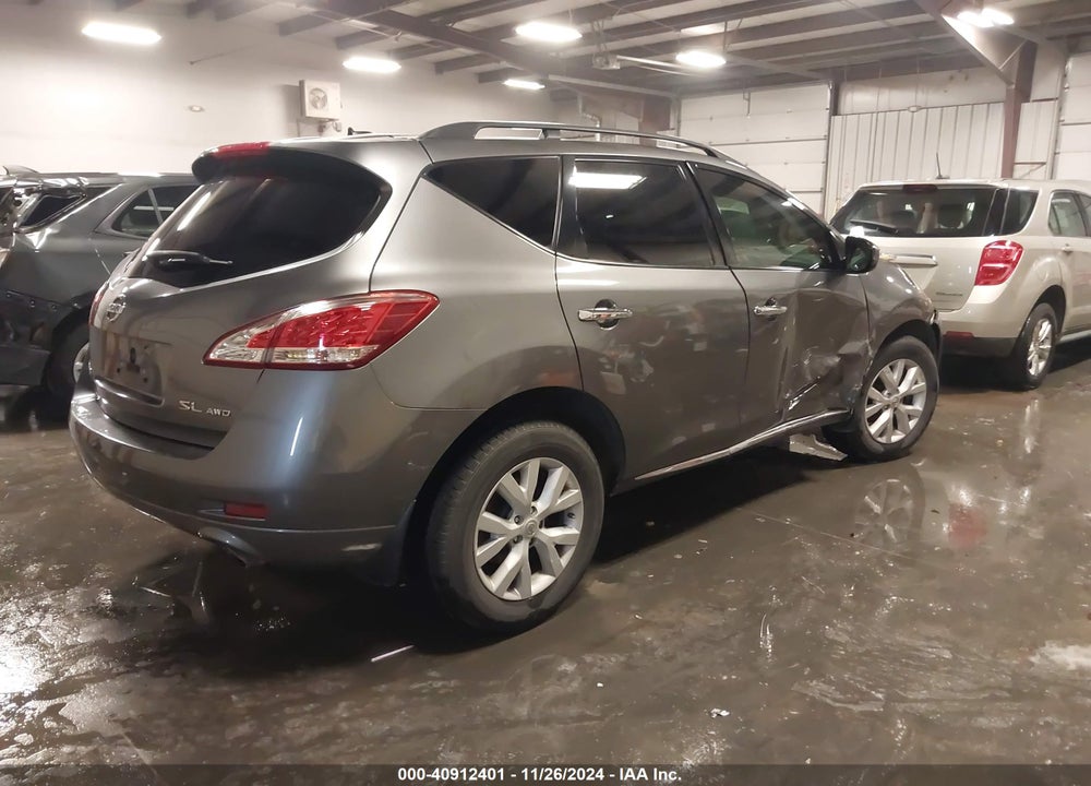 2014 NISSAN MURANO SL VIN: JN8AZ1MW4EW529166