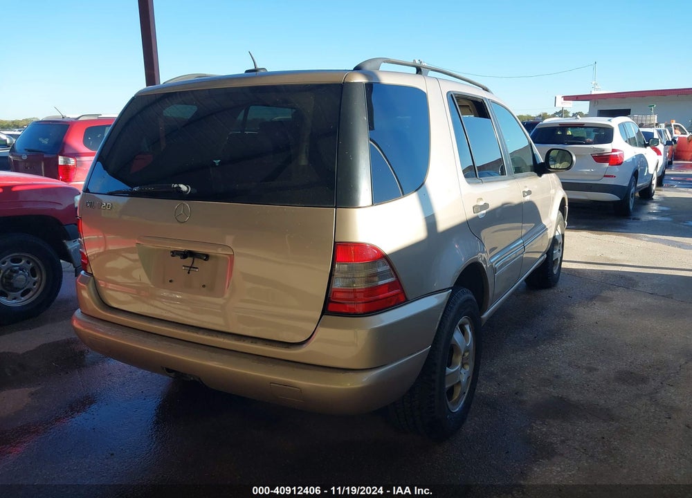 2001 MERCEDES-BENZ ML 320 VIN: 4JGAB54E51A275016