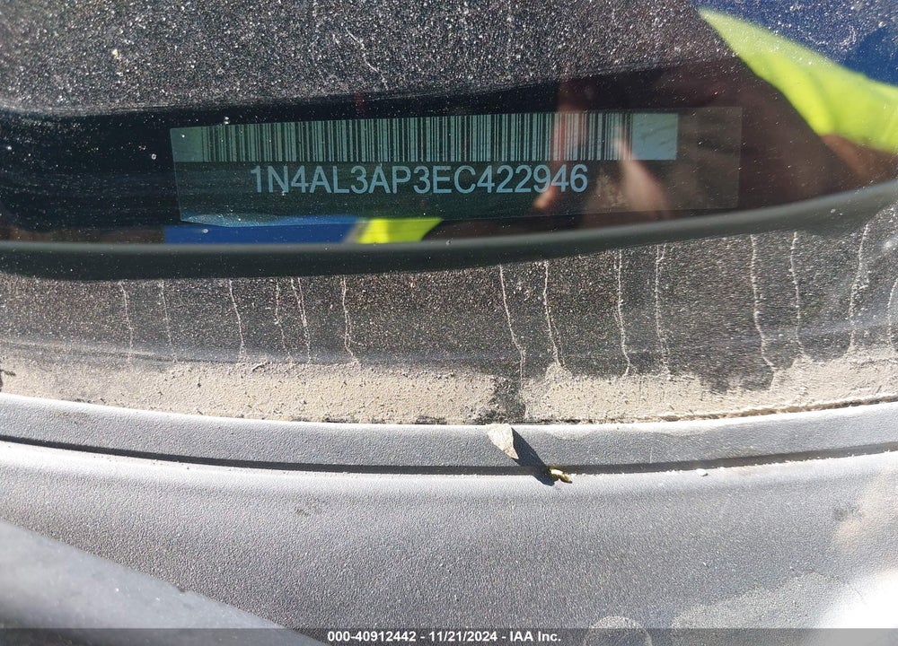 2014 NISSAN ALTIMA 2.5 SV VIN: 1N4AL3AP3EC422946
