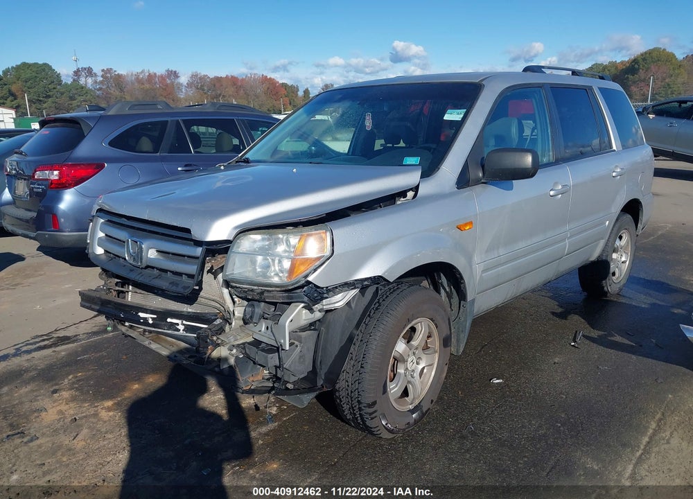 2007 HONDA PILOT EX-L VIN: 5FNYF18527B019586