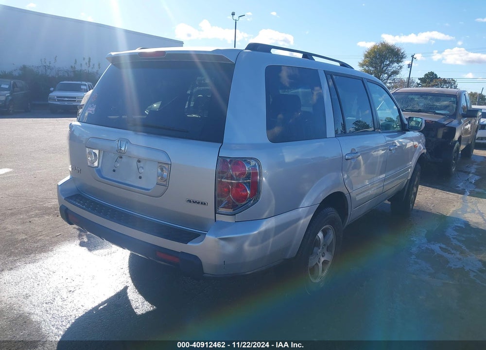 2007 HONDA PILOT EX-L VIN: 5FNYF18527B019586