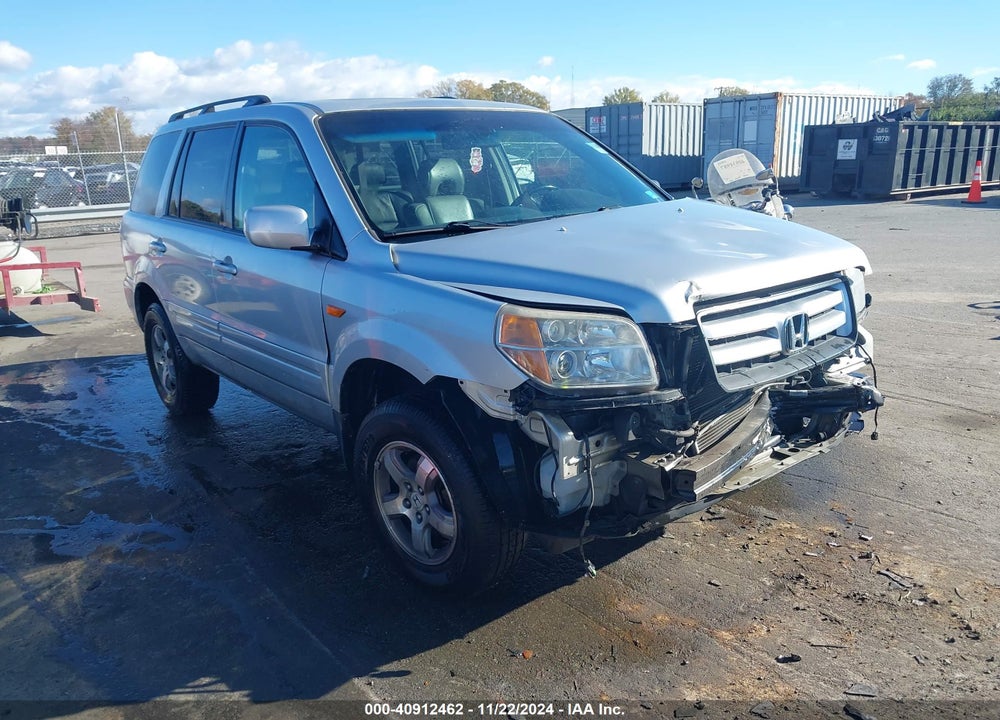 2007 HONDA PILOT EX-L VIN: 5FNYF18527B019586