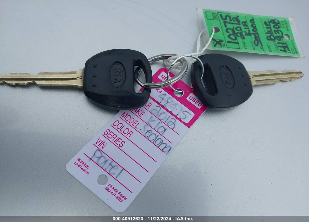 2012 KIA SEDONA LX VIN: KNDMG4C78C6419308