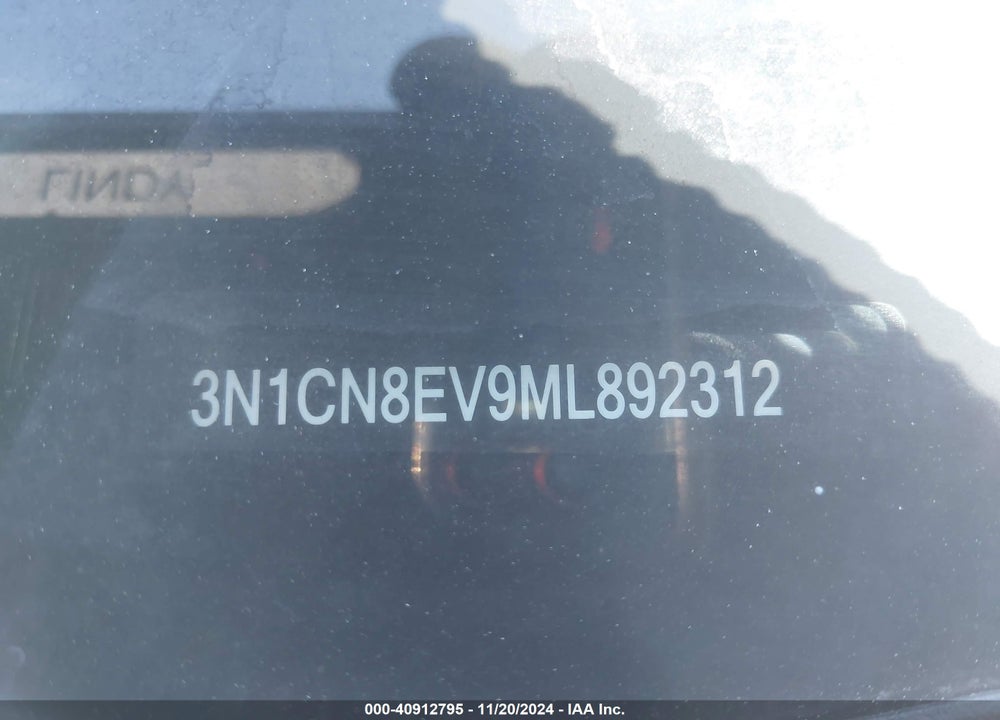 2021 NISSAN VERSA VIN: 3N1CN8EV9ML892312