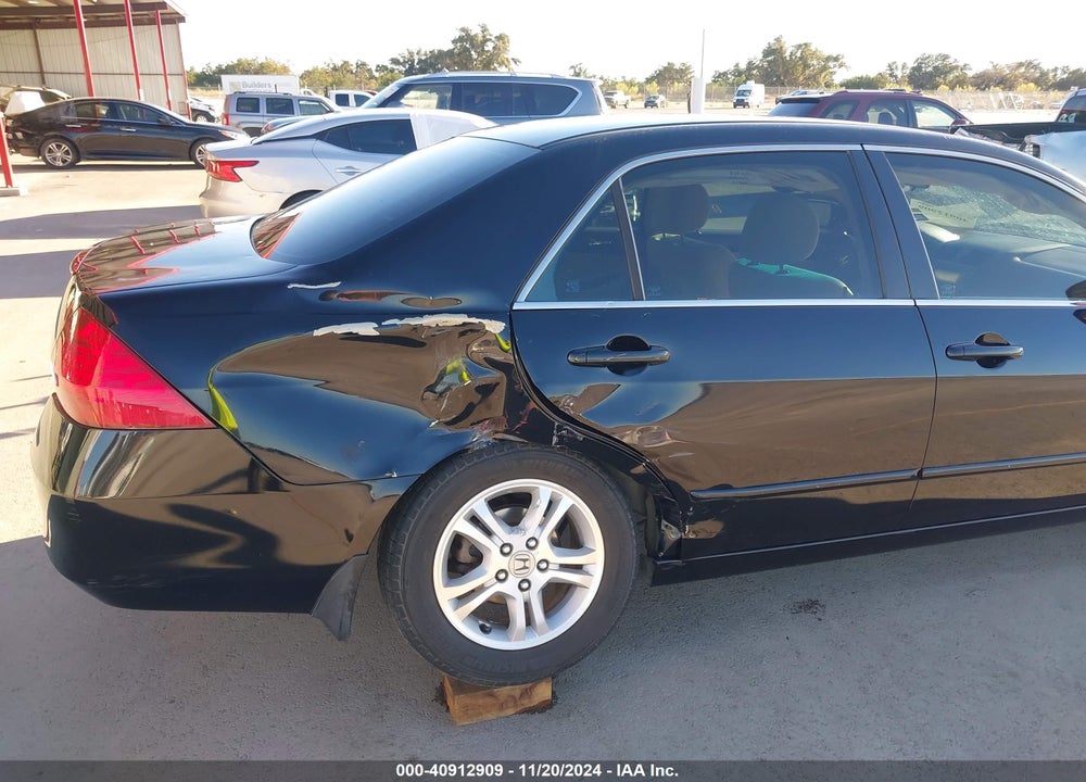 2007 HONDA ACCORD 2.4 SE VIN: 1HGCM563X7A170596