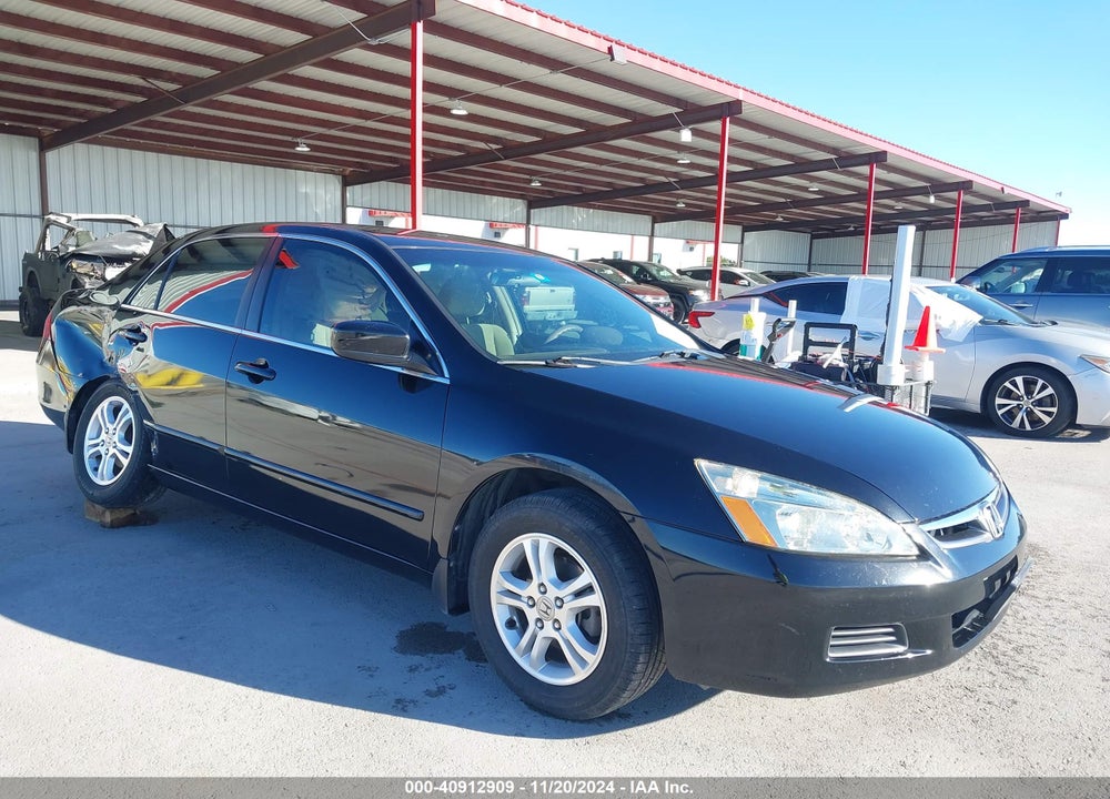 2007 HONDA ACCORD 2.4 SE VIN: 1HGCM563X7A170596