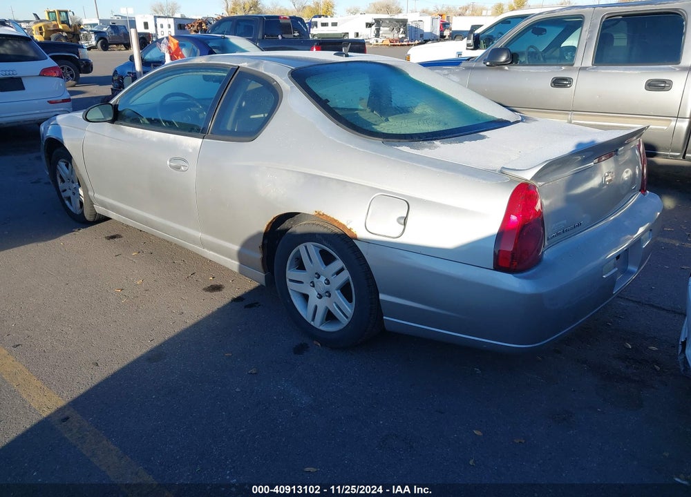 2007 CHEVROLET MONTE CARLO LT VIN: 2G1WK15K879403561