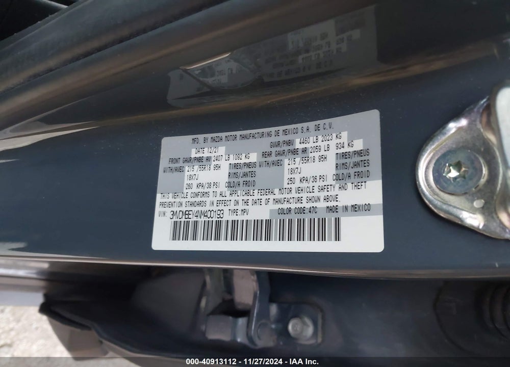 2022 MAZDA CX-30 2.5 TURBO PREMIUM PLUS VIN: 3MVDMBEY4NM400193