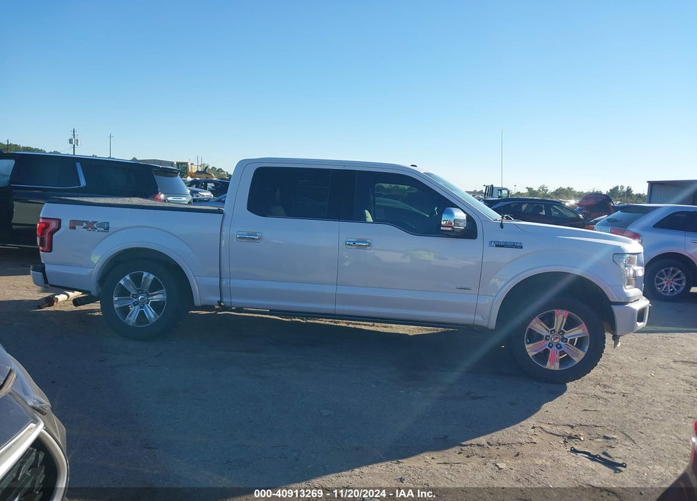 2015 FORD F-150 PLATINUM VIN: 1FTEW1EG3FFB12779