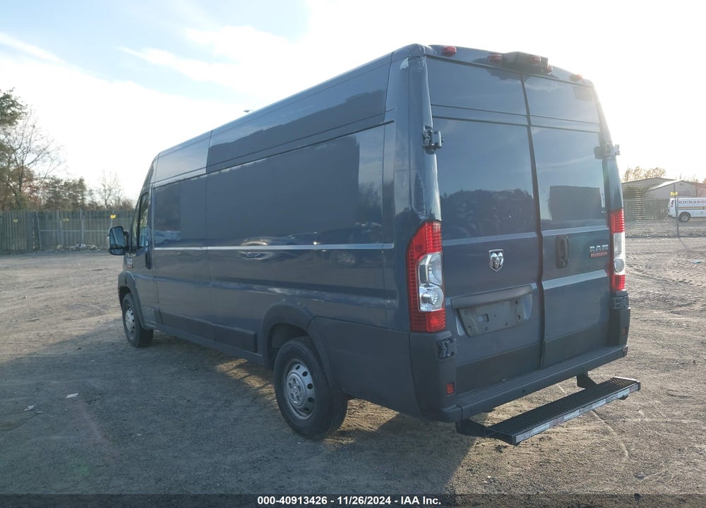 2019 RAM PROMASTER 3500 CARGO VAN HIGH ROOF 159 WB EXT VIN: 3C6URVJG5KE543720