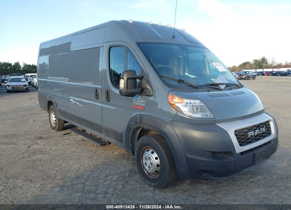 2019 RAM PROMASTER 3500 CARGO VAN HIGH ROOF 159 WB EXT VIN: 3C6URVJG5KE543720