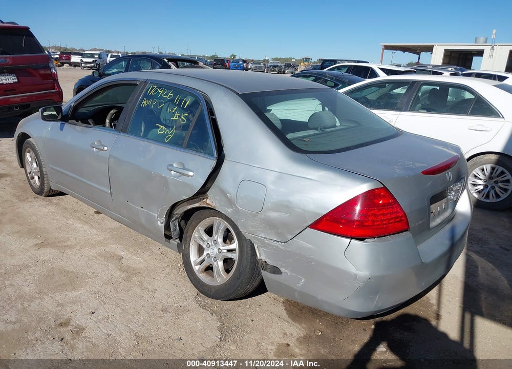 2007 HONDA ACCORD 2.4 SE VIN: 1HGCM56307A197385